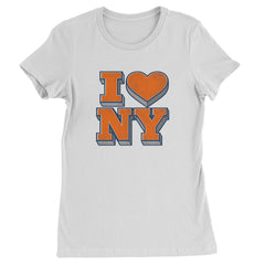 New York City Pride Heart Womens T-shirt White