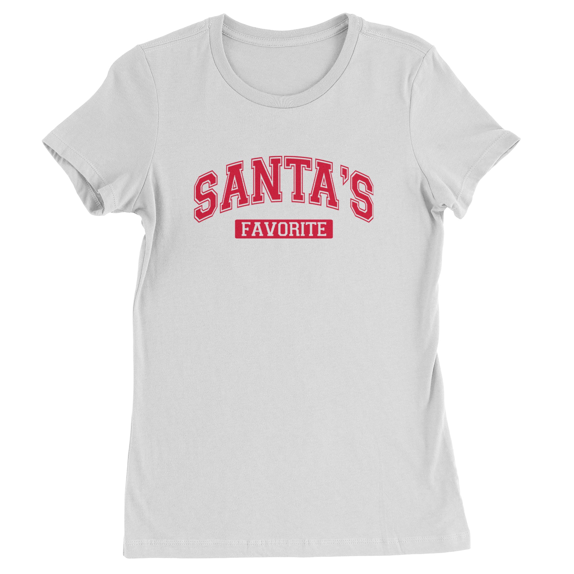 Santa's Favorite Womens T-shirt White