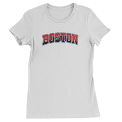 Boston City Pride Skyline Womens T-shirt White