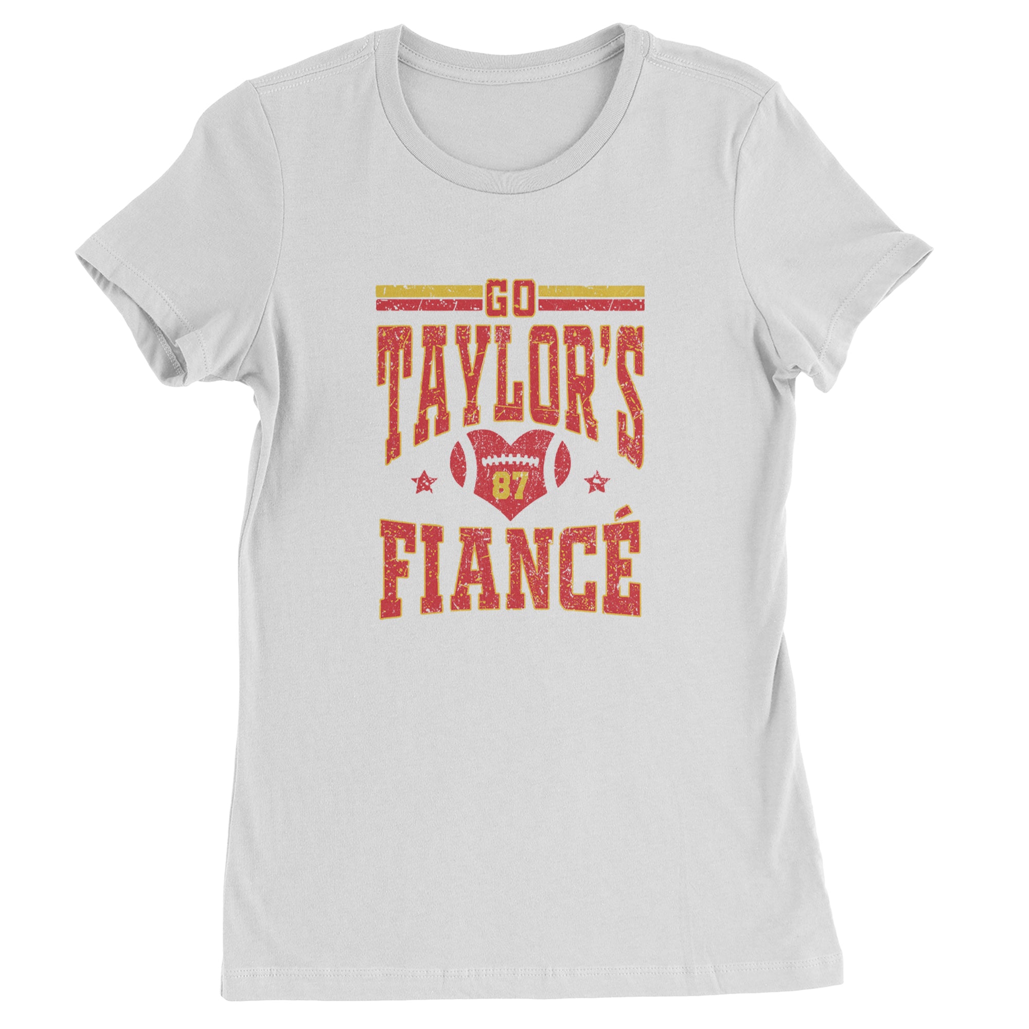Go Taylor's Fiancé Engagement Game Day Womens T-shirt White