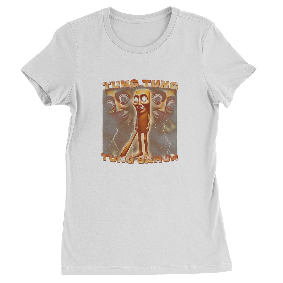 Tung Tung Tung Sahur Enforcer Womens T-shirt White