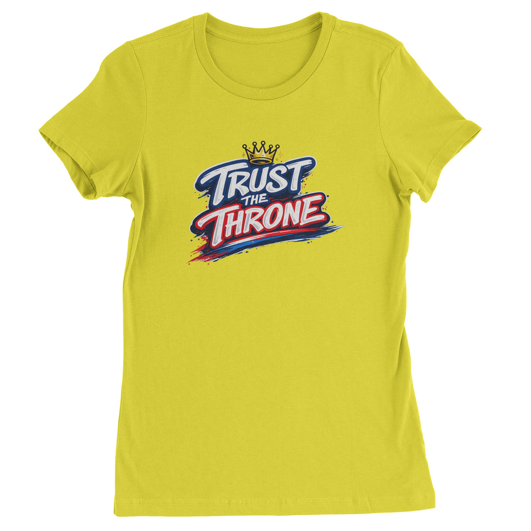 Trust The Throne Crown Philly Hoops Womens T-shirt Yellow