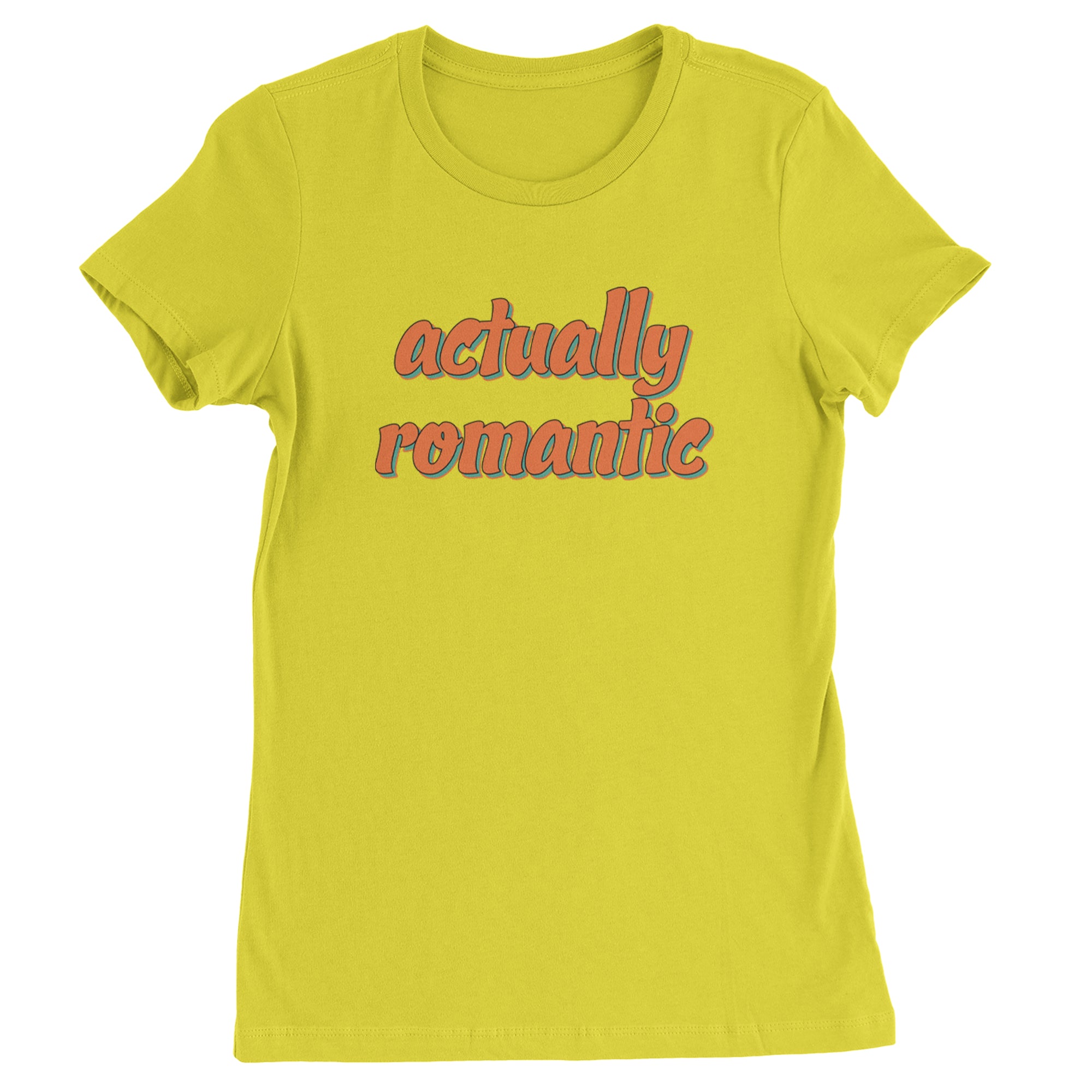 Actually Romantic Womens T-shirt Yellow