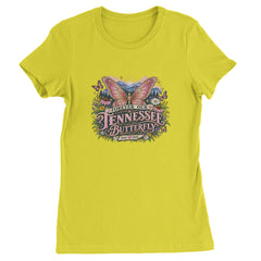 Forever Our Tennessee Butterfly Dolly Womens T-shirt Yellow