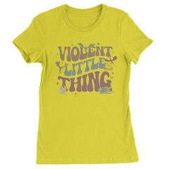Violent Little Thing Dragon  Womens T-shirt Yellow