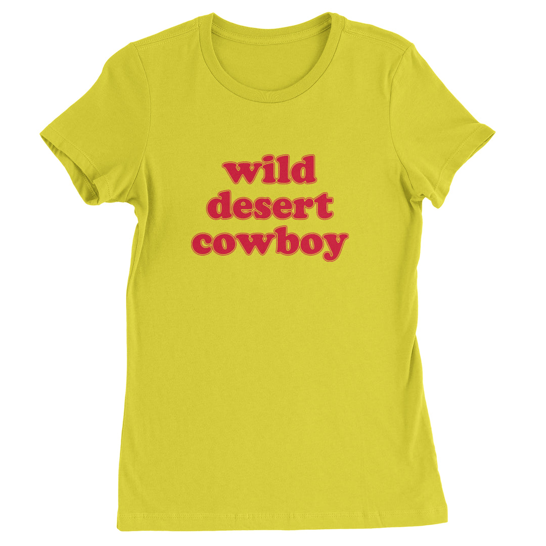 Wild Desert Cowboy Country Womens T-shirt Yellow