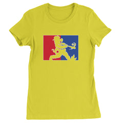 Batter Up Philly Baseball Phan Womens T-shirt Yellow