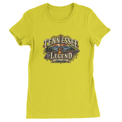 Tennessee Legend Country Music Dolly Womens T-shirt Yellow