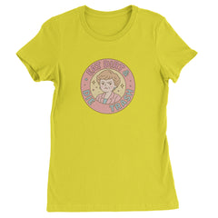 Eat Dirt And Die, Trash Golden Girls Womens T-shirt Yellow