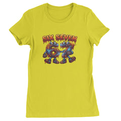 67 Lava Lightning Six Seven Meme Womens T-shirt Yellow