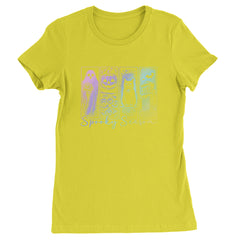 Spooky Season Cute Pastel Halloween Design Womens T-shirt Yellow