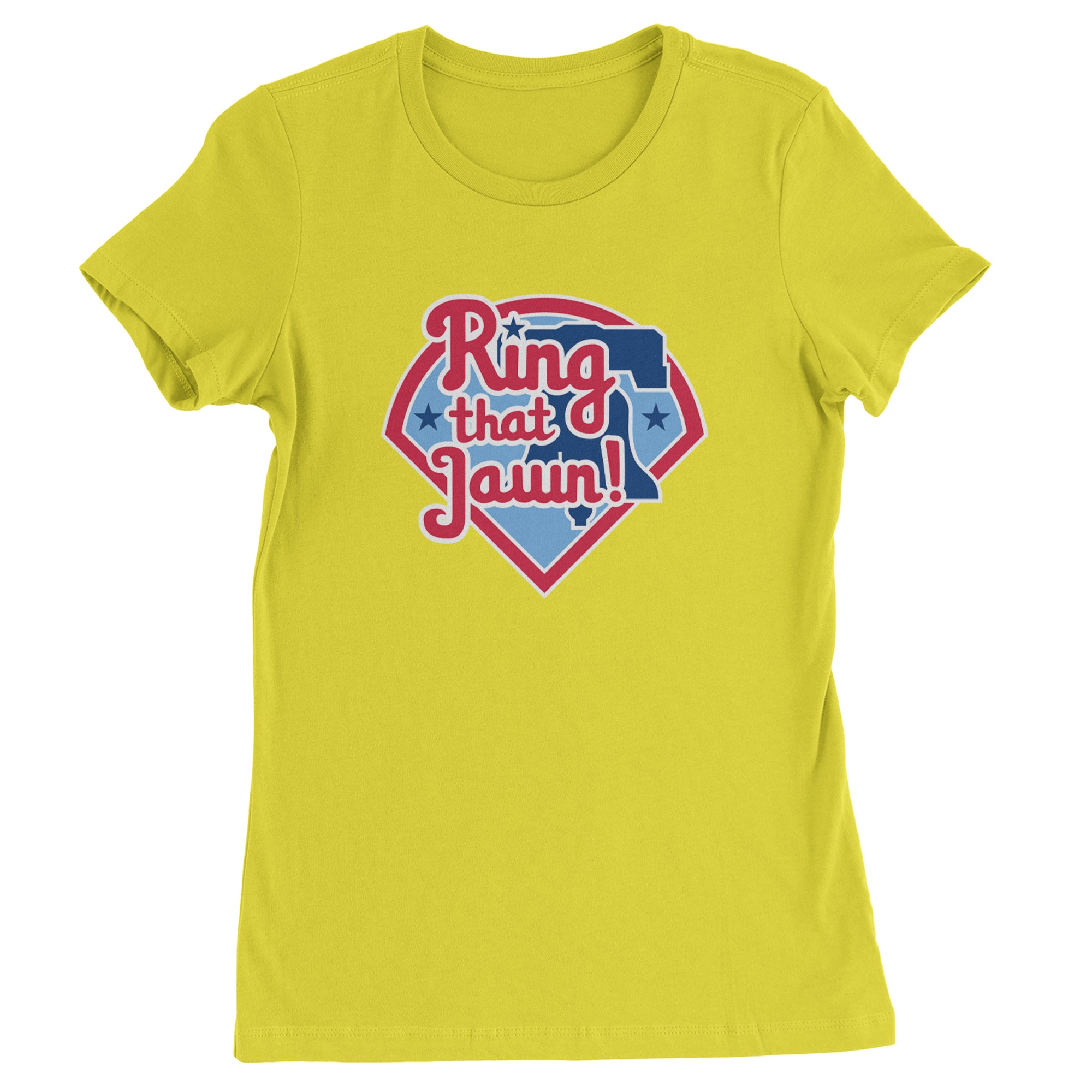 Ring That Jawn Philly Baseball Womens T-shirt Yellow