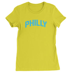 Philly Philadelphia Pride graphic on Women's Heavyweight Cotton T-Shirt in Yellow
