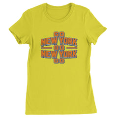 Go New York Go Basketball Womens T-shirt Yellow