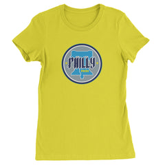 Philly Pride Liberty Bell Womens T-shirt Yellow