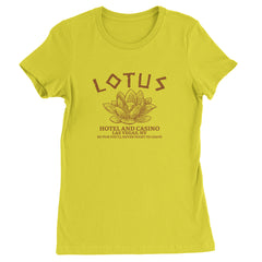 Lotus Hotel and Casino Womens T-shirt Yellow