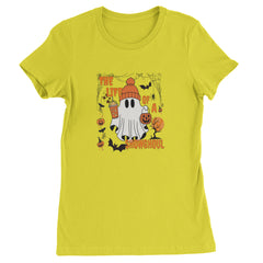 Life of a Showghoul Halloween Showgirl Vibes Womens T-shirt Yellow