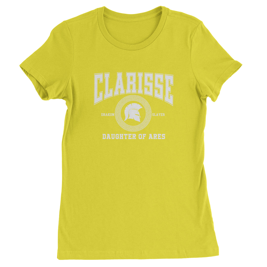 Clarisse Daughter of Ares Battle Ready Womens T-shirt Yellow