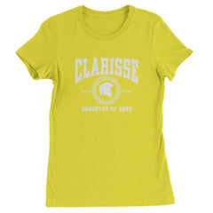 Clarisse Daughter of Ares Battle Ready Womens T-shirt Yellow
