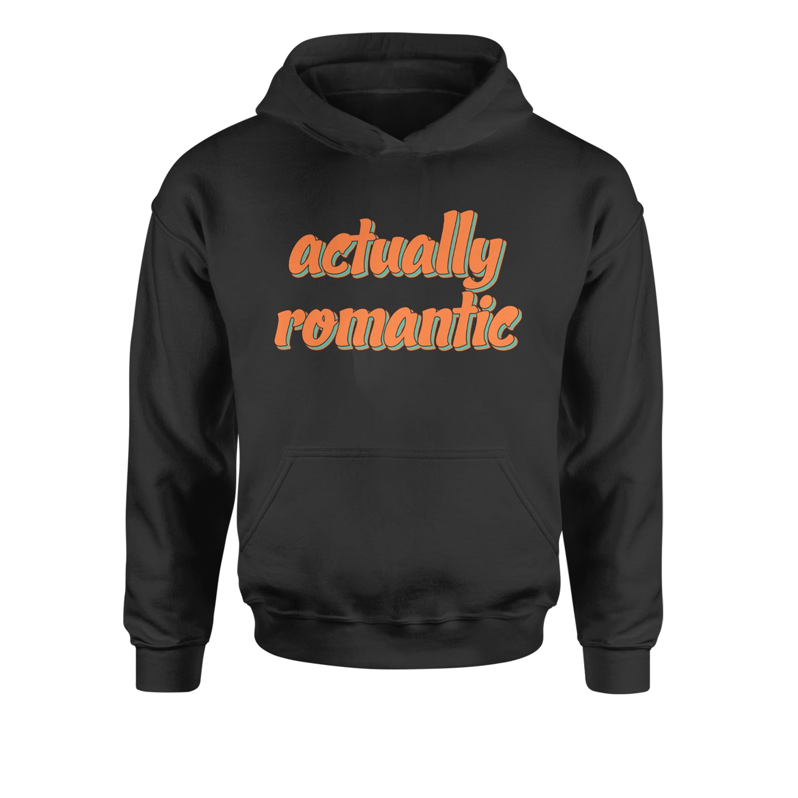 Actually Romantic Youth-Sized Hoodie Black