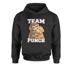 Team Punch Panchi-kun Monkey Youth-Sized Hoodie Black