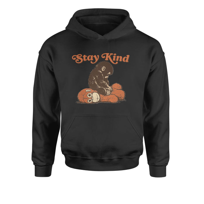 Punch Stay Kind Macaque Youth-Sized Hoodie
