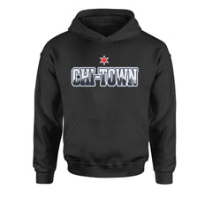 Chicago Chi-Town City Pride Youth-Sized Hoodie Black