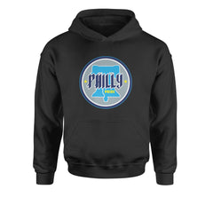 Philly Pride Liberty Bell Youth-Sized Hoodie Black