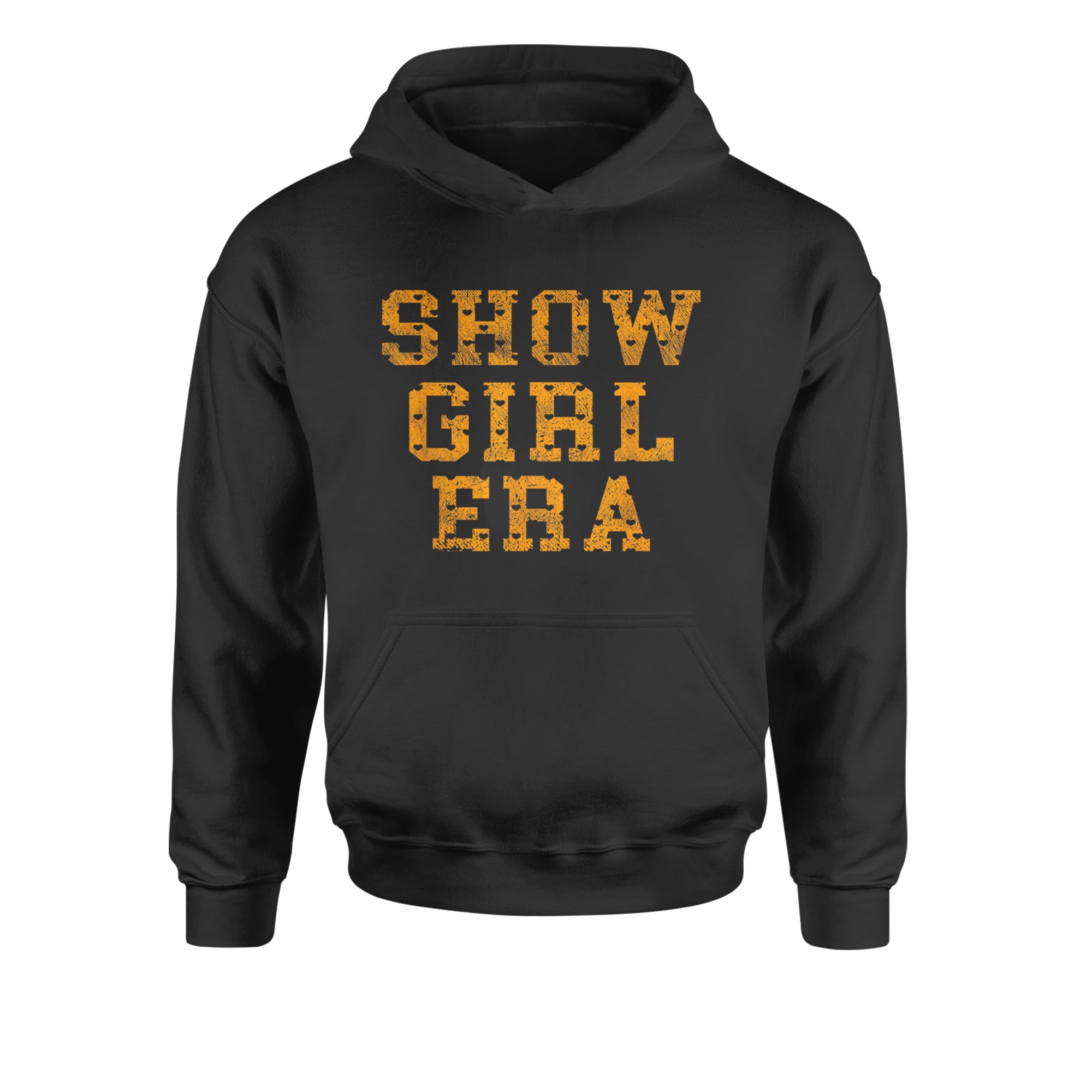 Vintage Showgirl Era Heart Youth-Sized Hoodie Teal