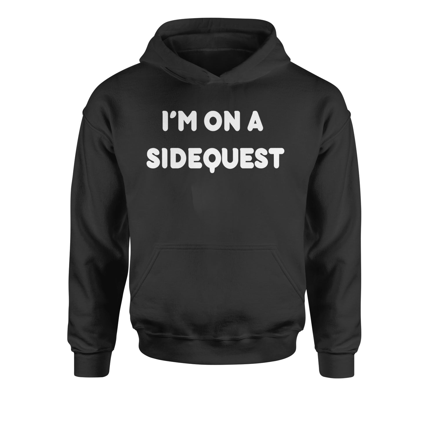 I'm On A Sidequest Festival Rave EDM Youth-Sized Hoodie Tie-Dye Blue Ocean