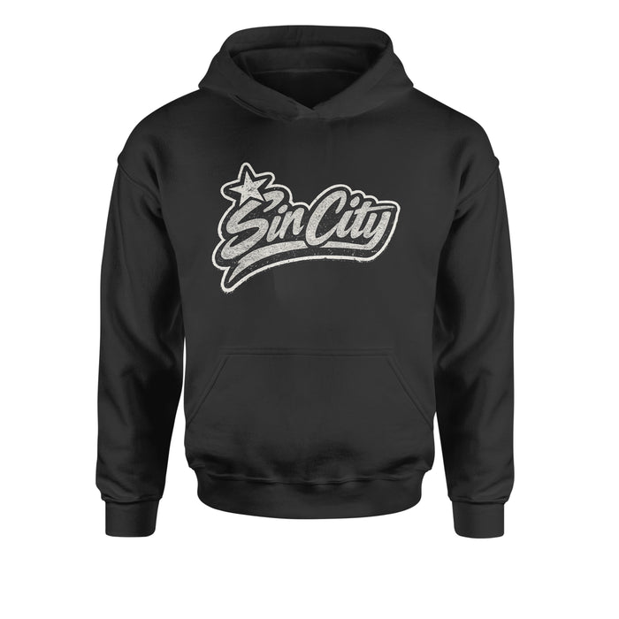 Sin City Vegas Retro Vintage Youth-Sized Hoodie