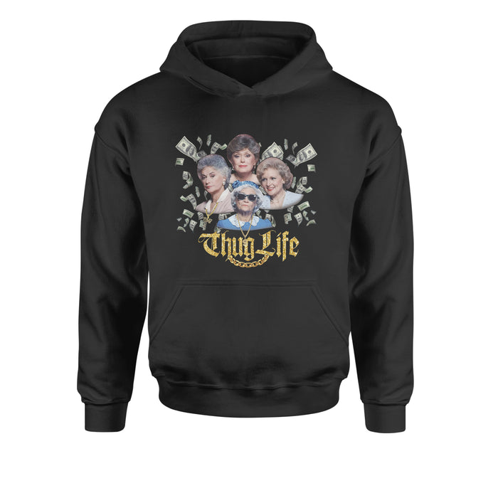 Golden Chain Thug Life Girls Youth-Sized Hoodie