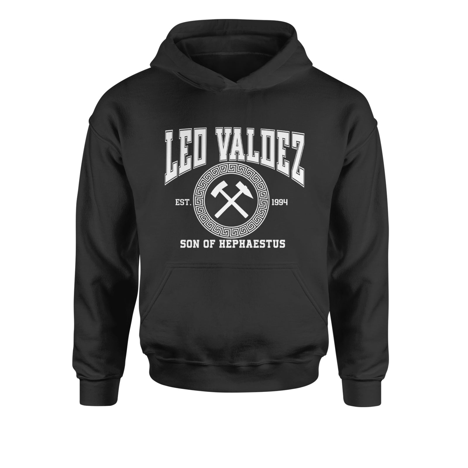 Leo Valdez Son of Hephaestus Forge Master Youth-Sized Hoodie Black