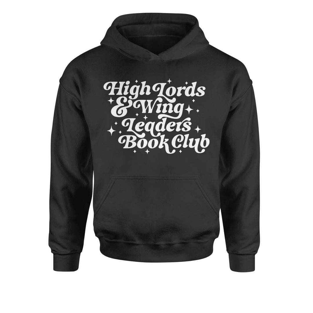 High Lords and Wingleaders Club Romantasy Youth-Sized Hoodie Black