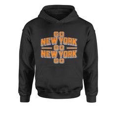 Go New York Go Basketball Youth-Sized Hoodie Black