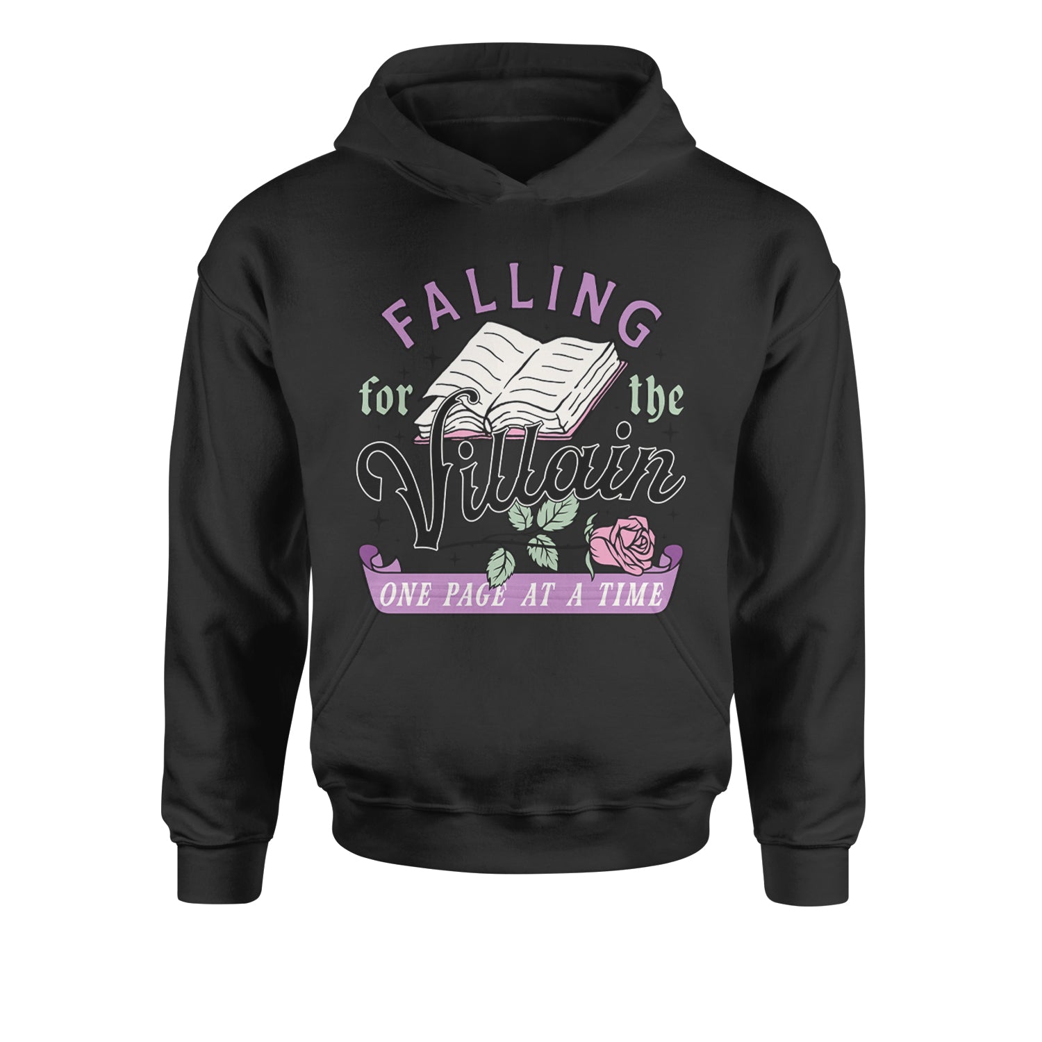 Falling For The Villain One Page At A TimeYouth-Sized Hoodie Tie-Dye Jelly Bean