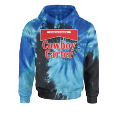 Cowboy Karter Country Act Two Youth-Sized Hoodie Tie-Dye Blue Ocean