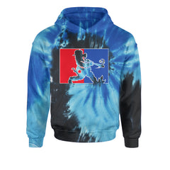 Batter Up Philly Baseball Phan Youth-Sized Hoodie Tie-Dye Blue Ocean