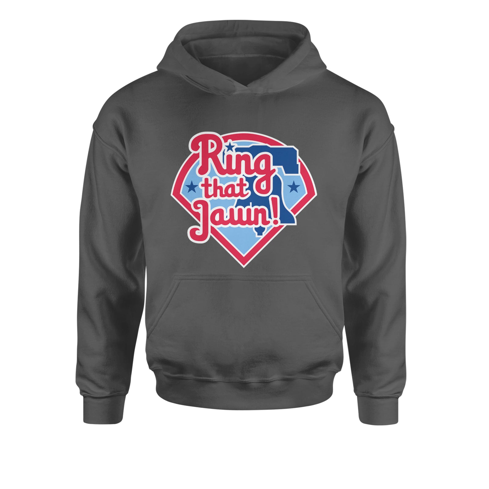Ring That Jawn Philly Baseball Youth-Sized Hoodie Black