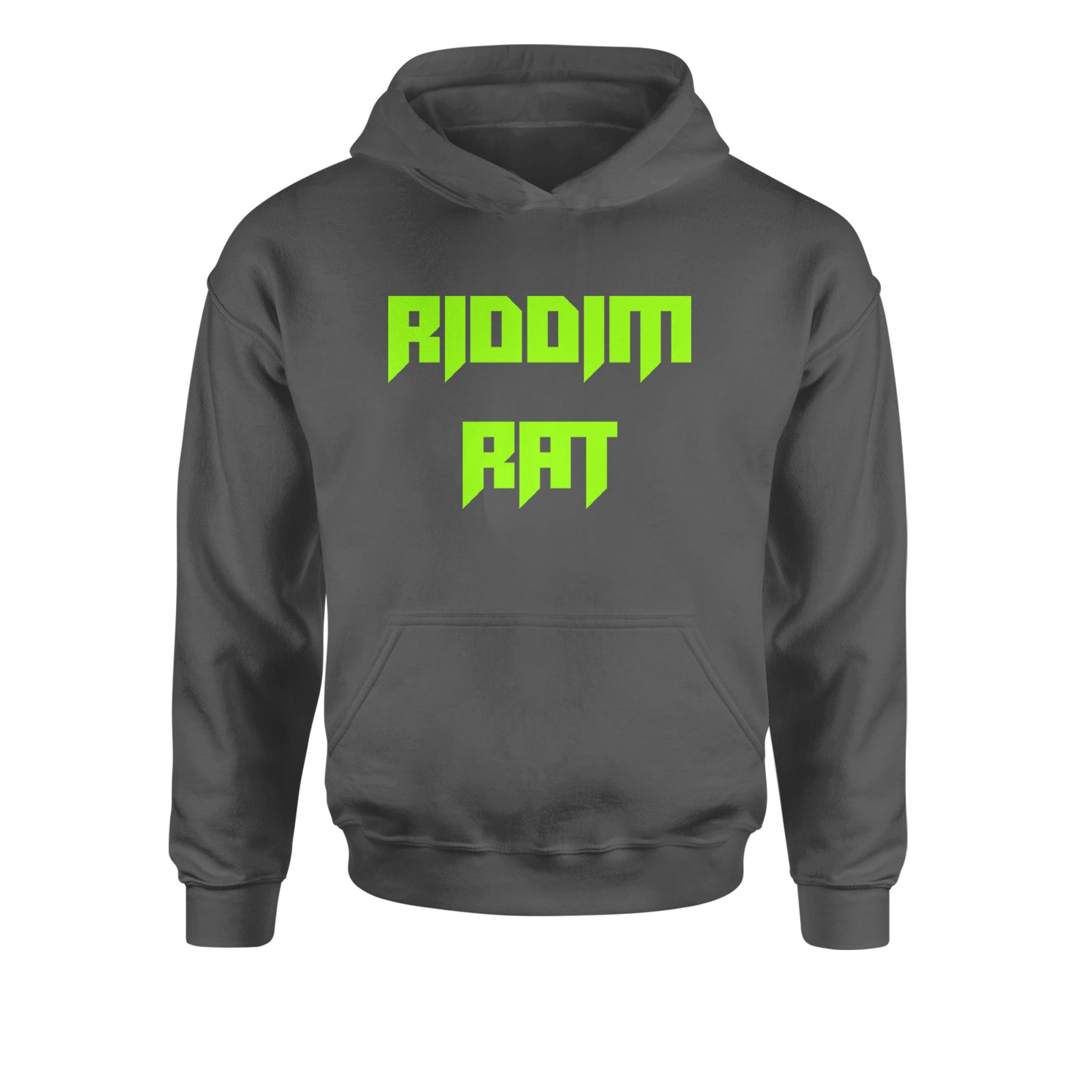 Riddim Rat Rhythm Club Rave EDM Youth-Sized Hoodie Black