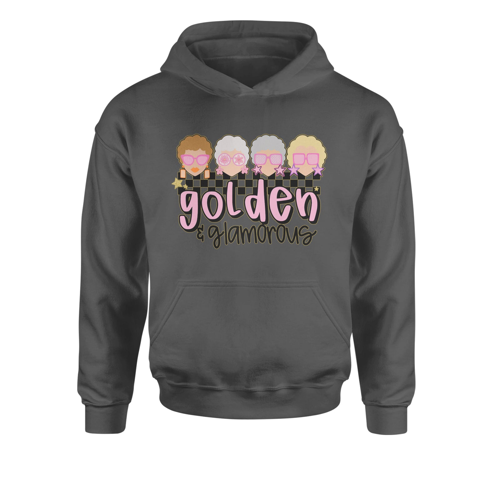 Golden And Glamorous Golden Girls Youth-Sized Hoodie Black