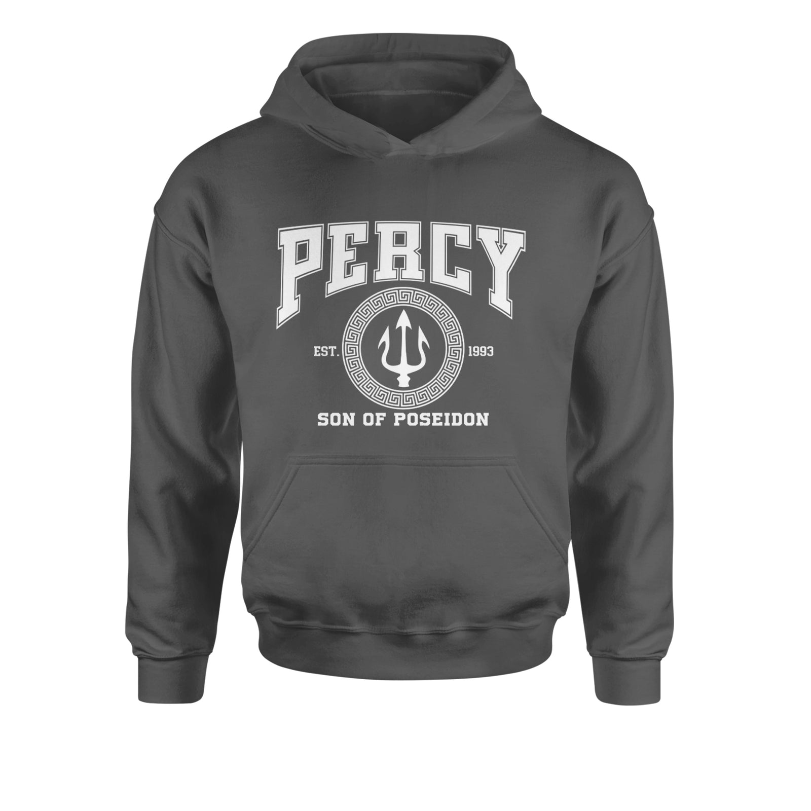 Percy Son Of Poseidon Sea God Youth-Sized Hoodie Black