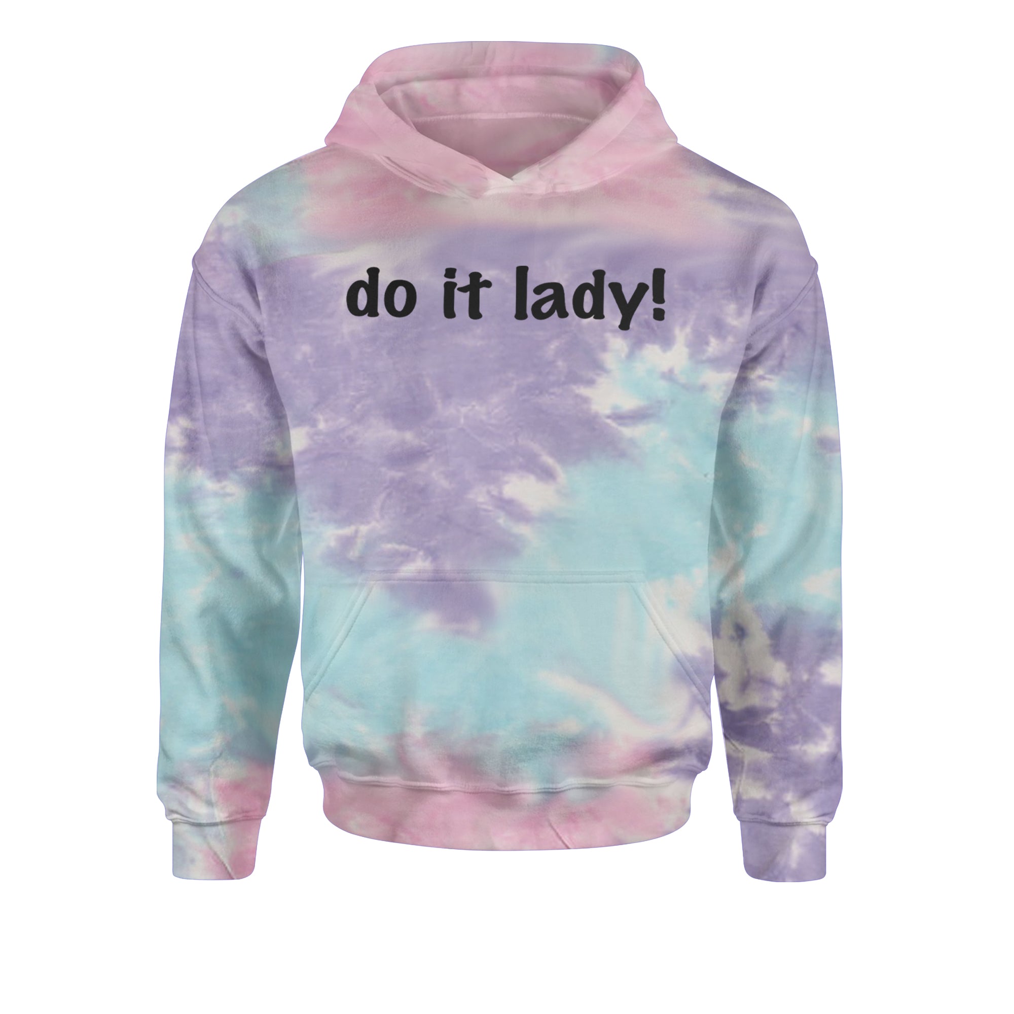 Do It Lady Viral Meme Youth-Sized Hoodie Tie-Dye Cotton Candy
