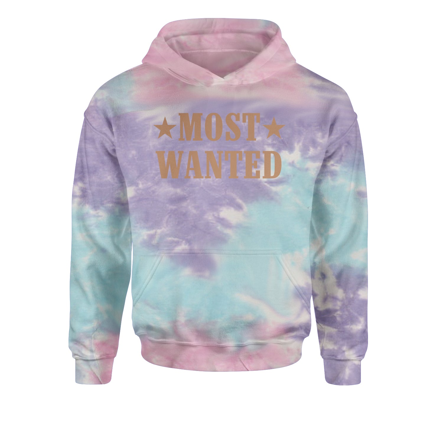 Most Wanted Cowboy Youth-Sized Hoodie Tie-Dye Cotton Candy