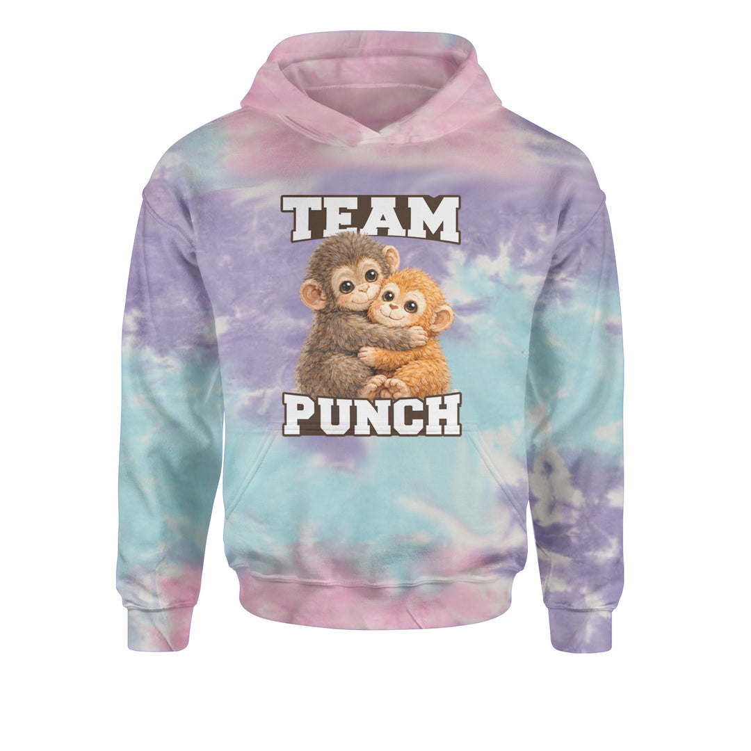 Team Punch Panchi-kun Monkey Youth-Sized Hoodie Tie-Dye Cotton Candy