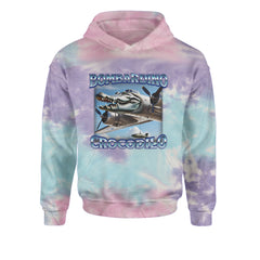 Bombardino Crocodilo Brainrot Youth-Sized Hoodie Tie-Dye Cotton Candy