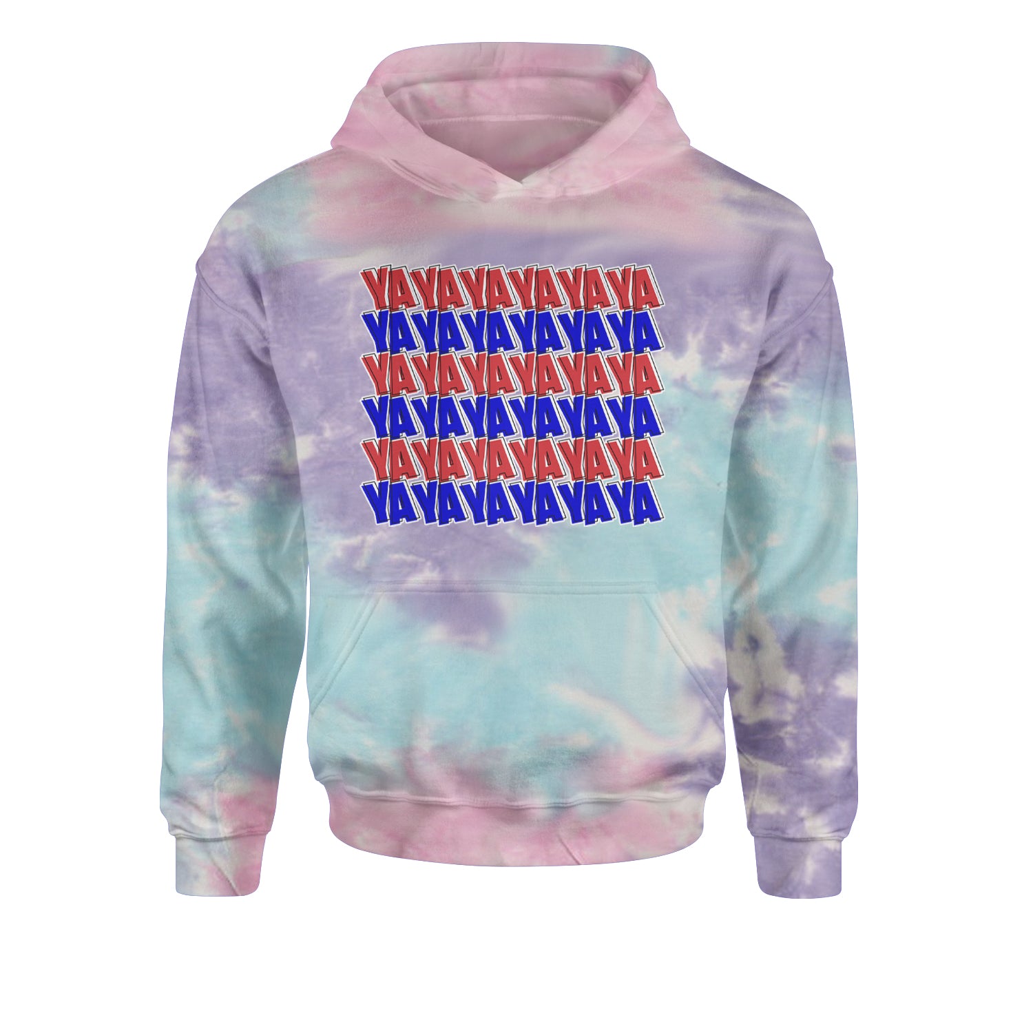 YaYaYa YaYa Cowboy Youth-Sized Hoodie Tie-Dye Cotton Candy