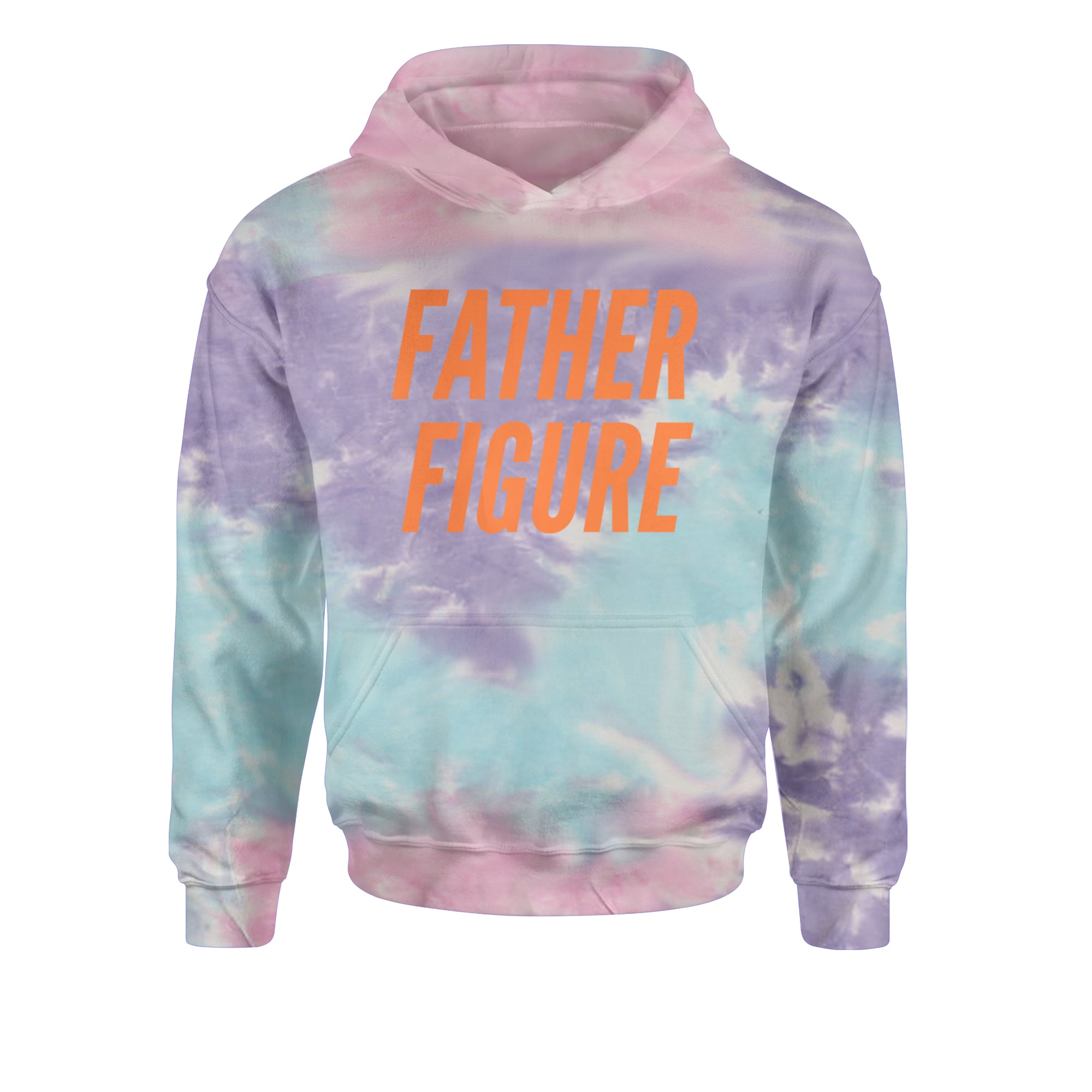 Father Figure Youth-Sized Hoodie Tie-Dye Cotton Candy