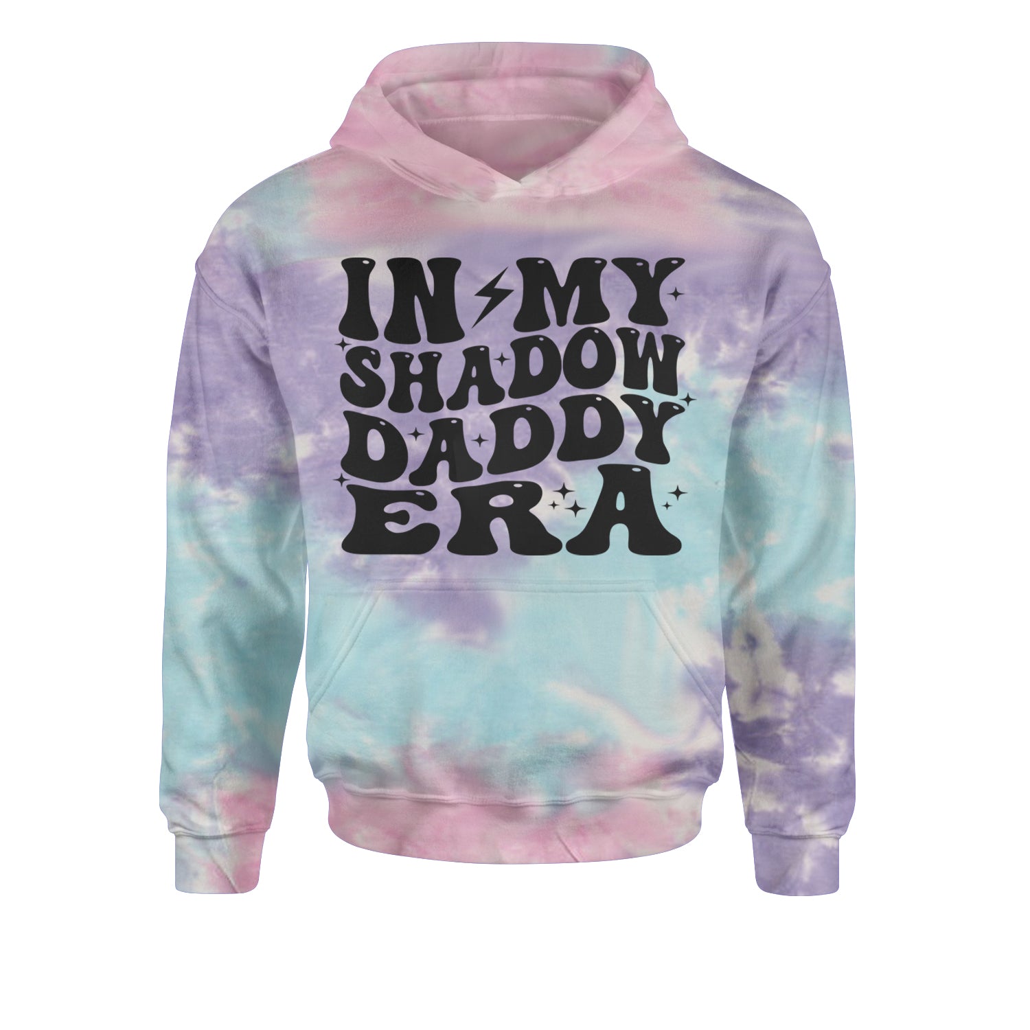 In My Shadow Daddy Era Romantasy Youth-Sized Hoodie Tie-Dye Cotton Candy