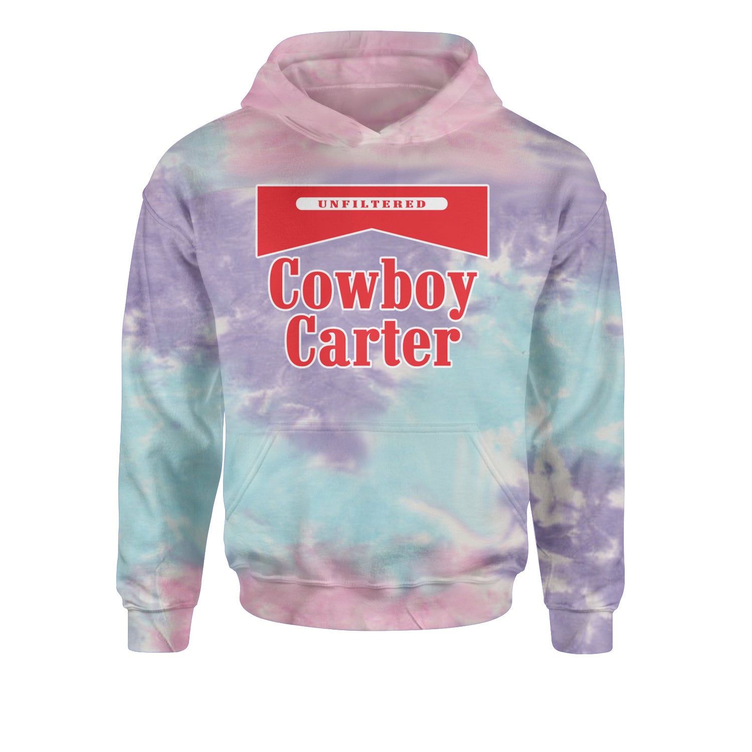 Cowboy Karter Country Act Two Youth-Sized Hoodie Tie-Dye Cotton Candy